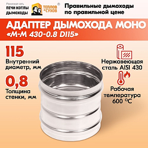 Адаптер Моно М-М 430-0.8 D115 (1)